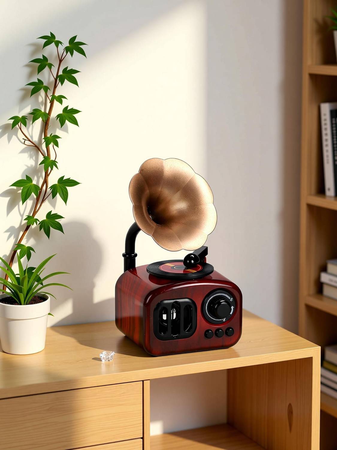 Spiaty Gramophone Music Box Decorative Showpiece - 18 cm Price in