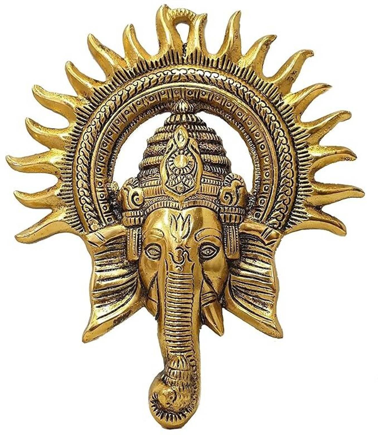 vedaantshop Metal Surya Ganesh Decorative Showpiece - 19.5 cm