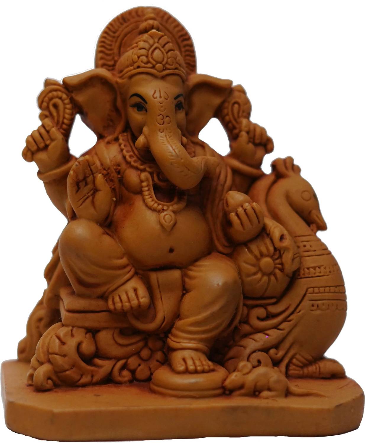 KariGhar Ganesh Statue For Car Dashboard, House Warming Decorative Showpiece - 10.1 cm