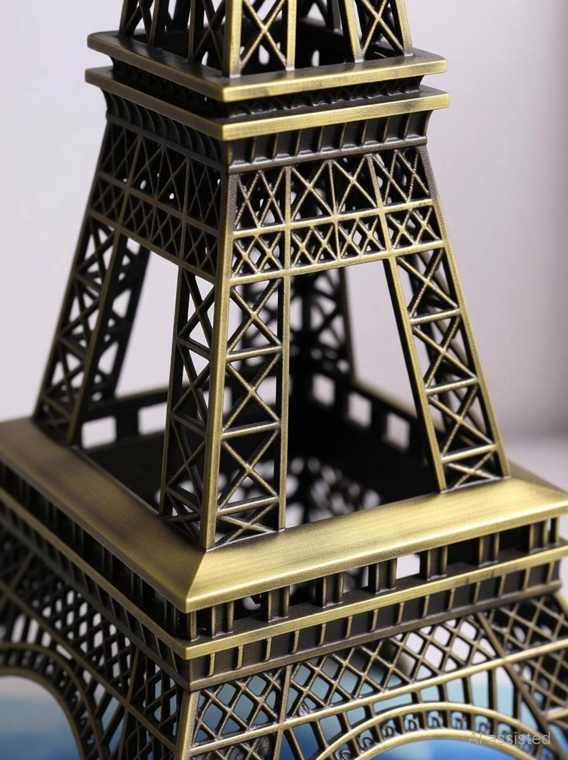 Synlark Paris Eiffel Tower Metallic Souvenir Miniature Statue 18 cm - Image 4