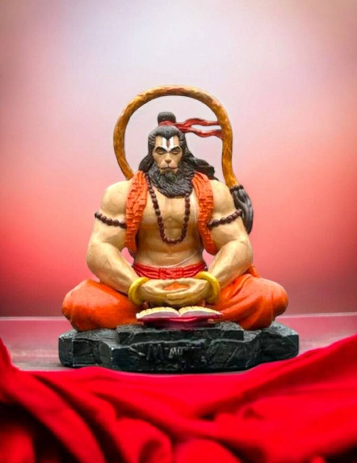 AAPKADECOR Yadava Hanuman Idol Lord Pavan Sut Hanuman Ji for Car Dashboard, Pooja Decorative Showpiece  -  9 cm