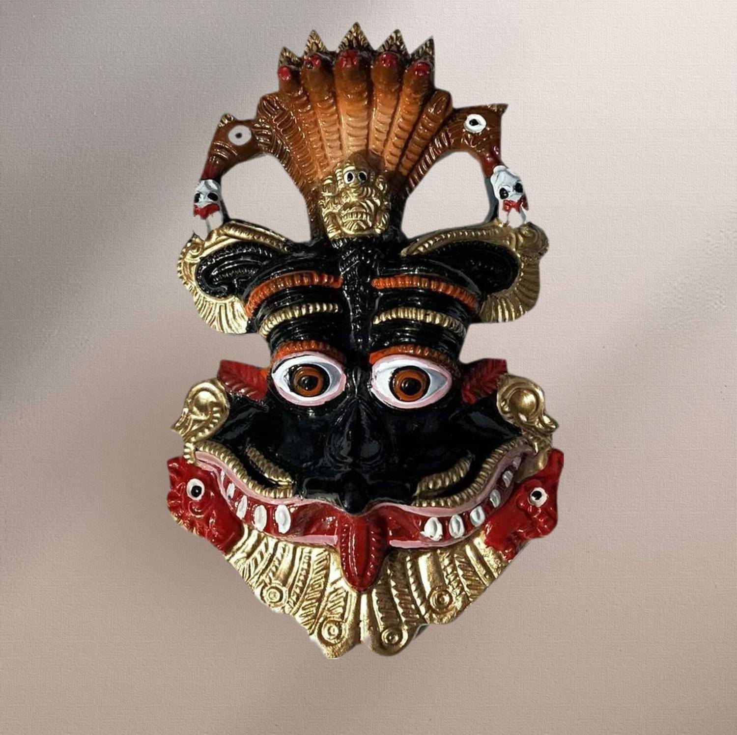 BHM Collection Main Gate Nazarbattu Narsingh Kirtimukha Wall Hanging Face - A Powerful Decorative Showpiece - 12.2 cm
