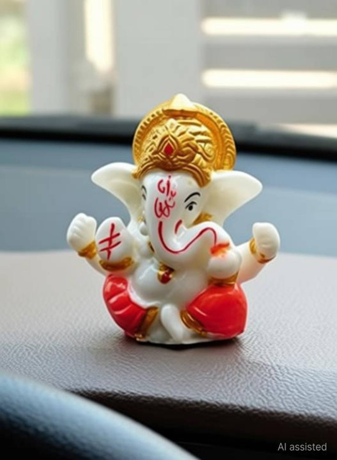 gifts for love Best _quality Resin Ganesh Ganesha Ganpati Murti Idol Statue Sculpture Decorative Showpiece - 3 cm