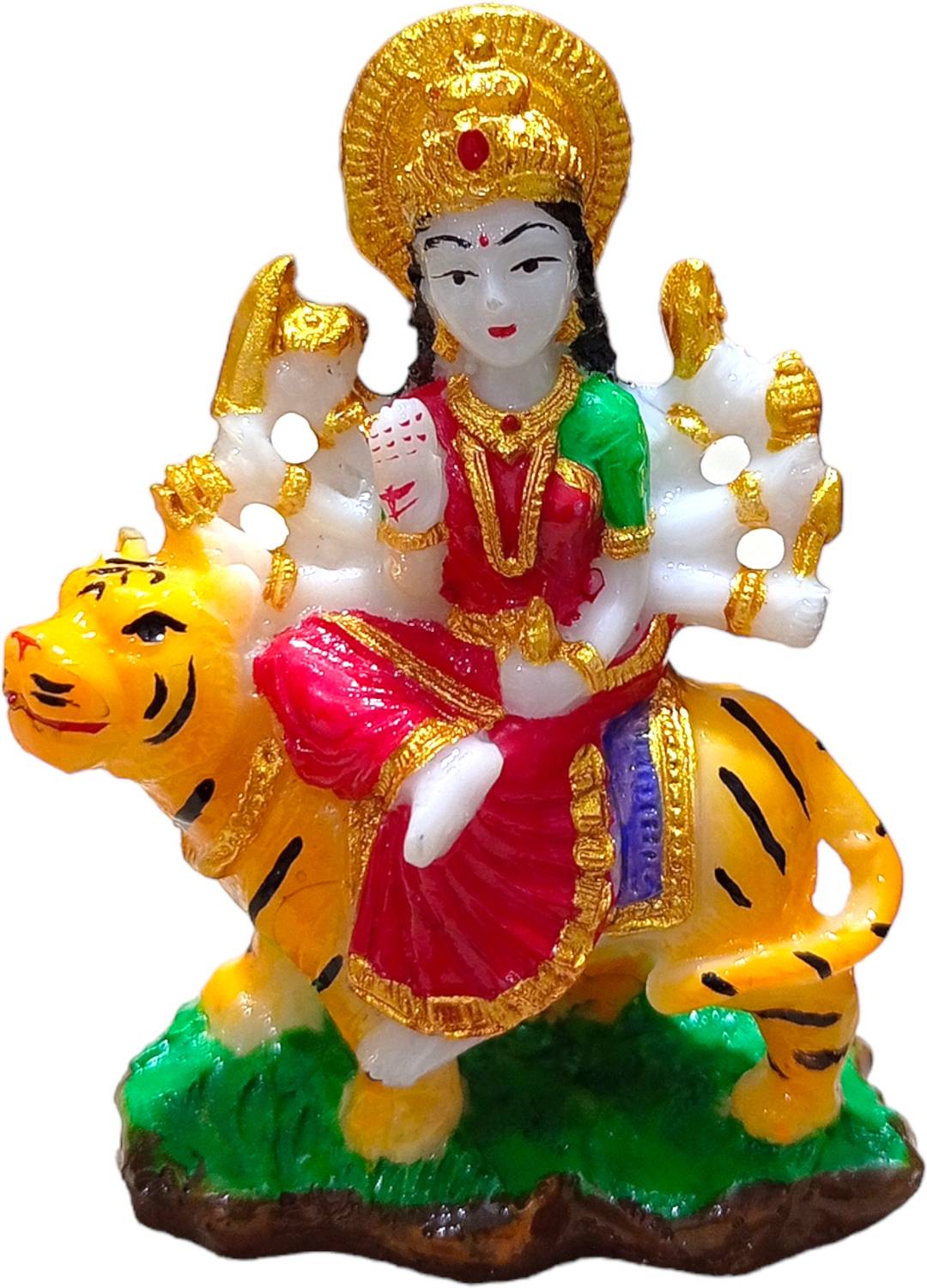 BHAVYA durga mata Decorative Showpiece  -  8 cm