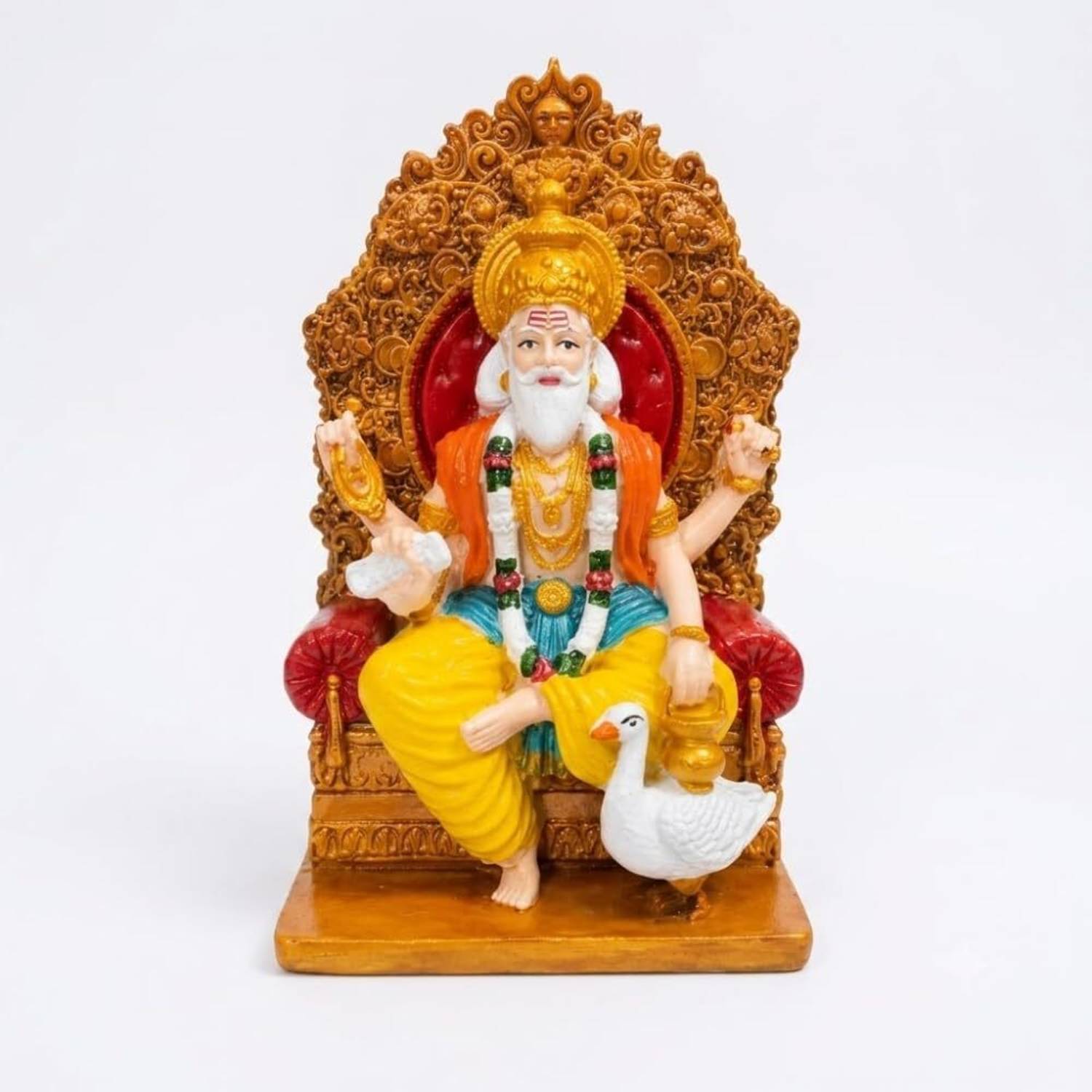 VM Creation Lord Vishwakarma Ji Idol Decorative Showpiece Statue for Home Office Temple Decorative Showpiece - 9.3 cm