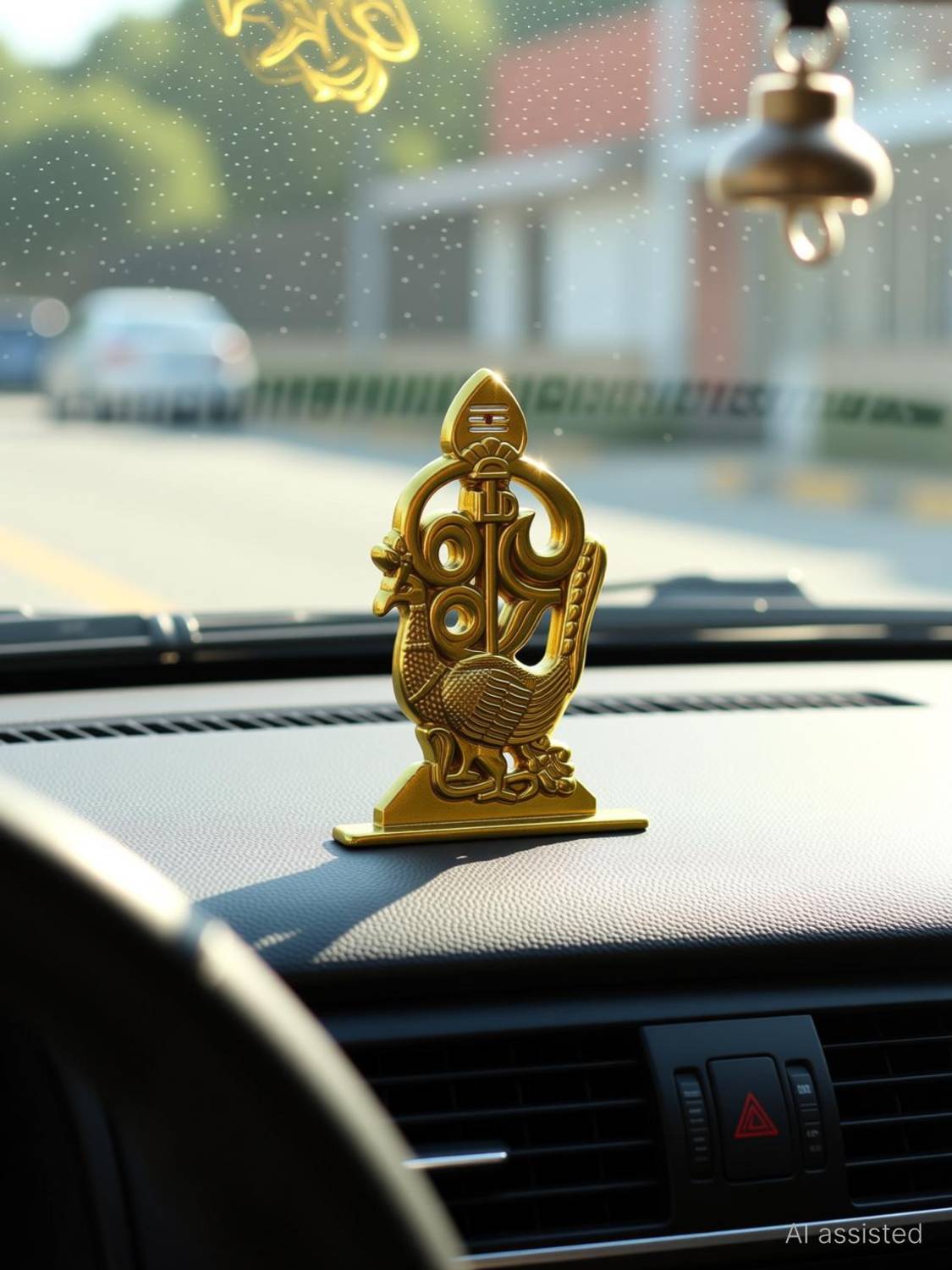 ASTRAMART MURUGAN METAL VEL IDOL FOR CAR DASHBOARD-SPIRITUAL IDOL Decorative Showpiece - 6.5 cm