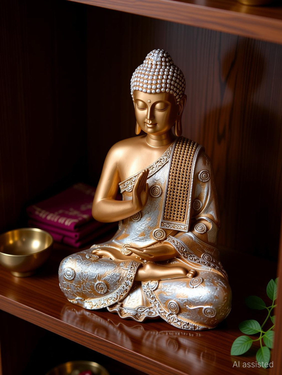 Image of NEFA DECOR Buddha Decorative Showpiece for Home Decor Decorative Showpiece - 18 cm