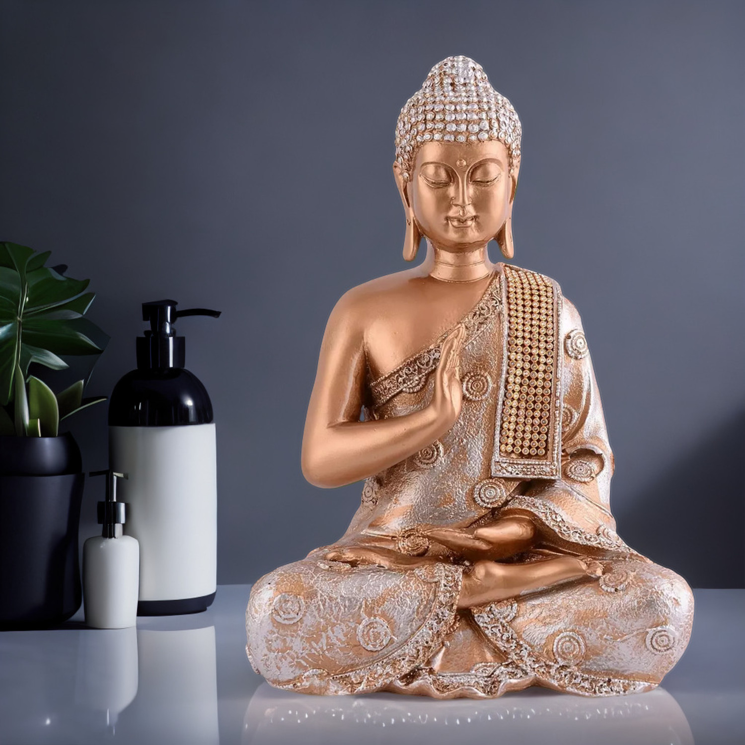 Image of NEFA DECOR Buddha Decorative Showpiece for Home Decor Decorative Showpiece - 18 cm