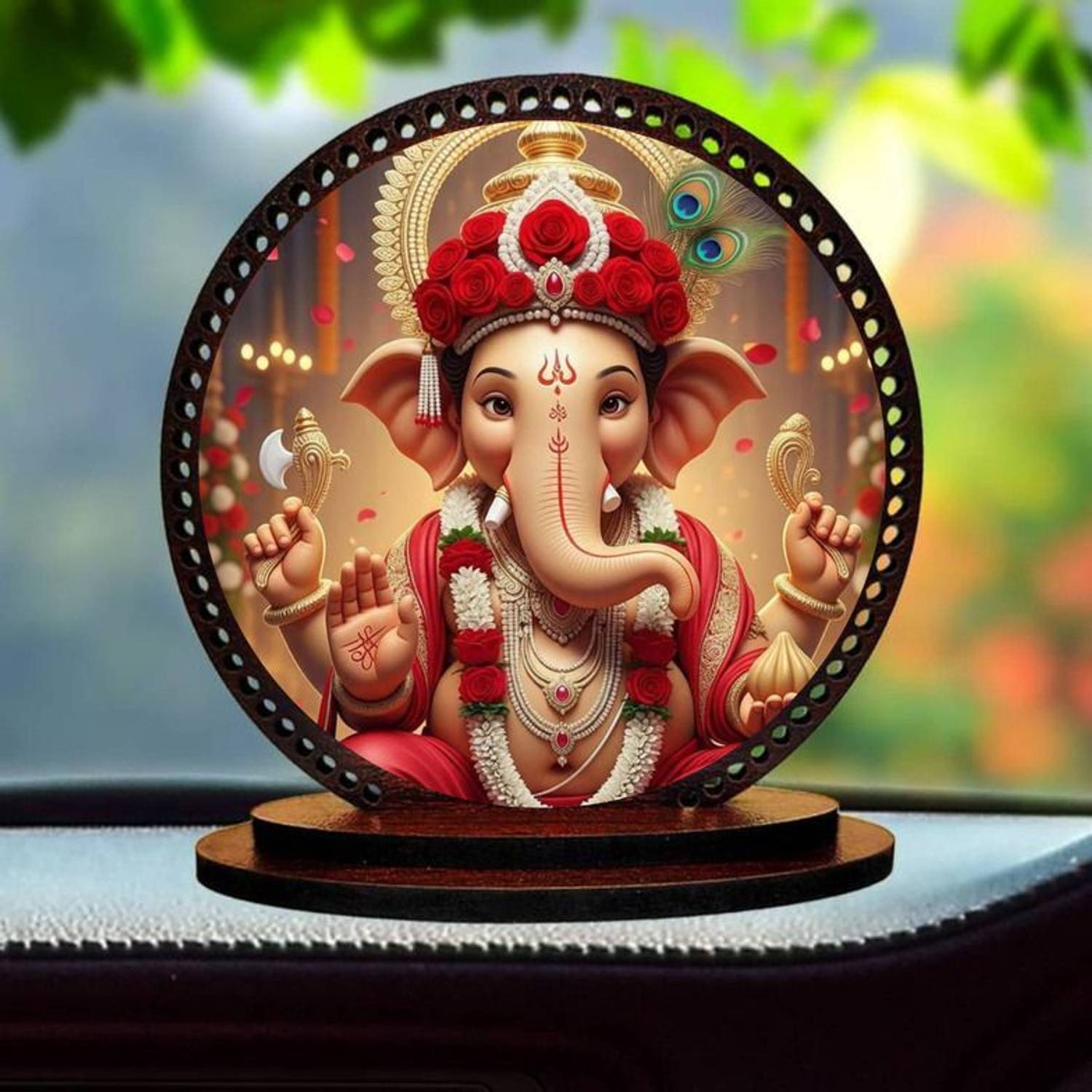 Color Splash Lord GANESH ji Idol for car Dashboard & Home Decorative Showpiece - 7.62 cm