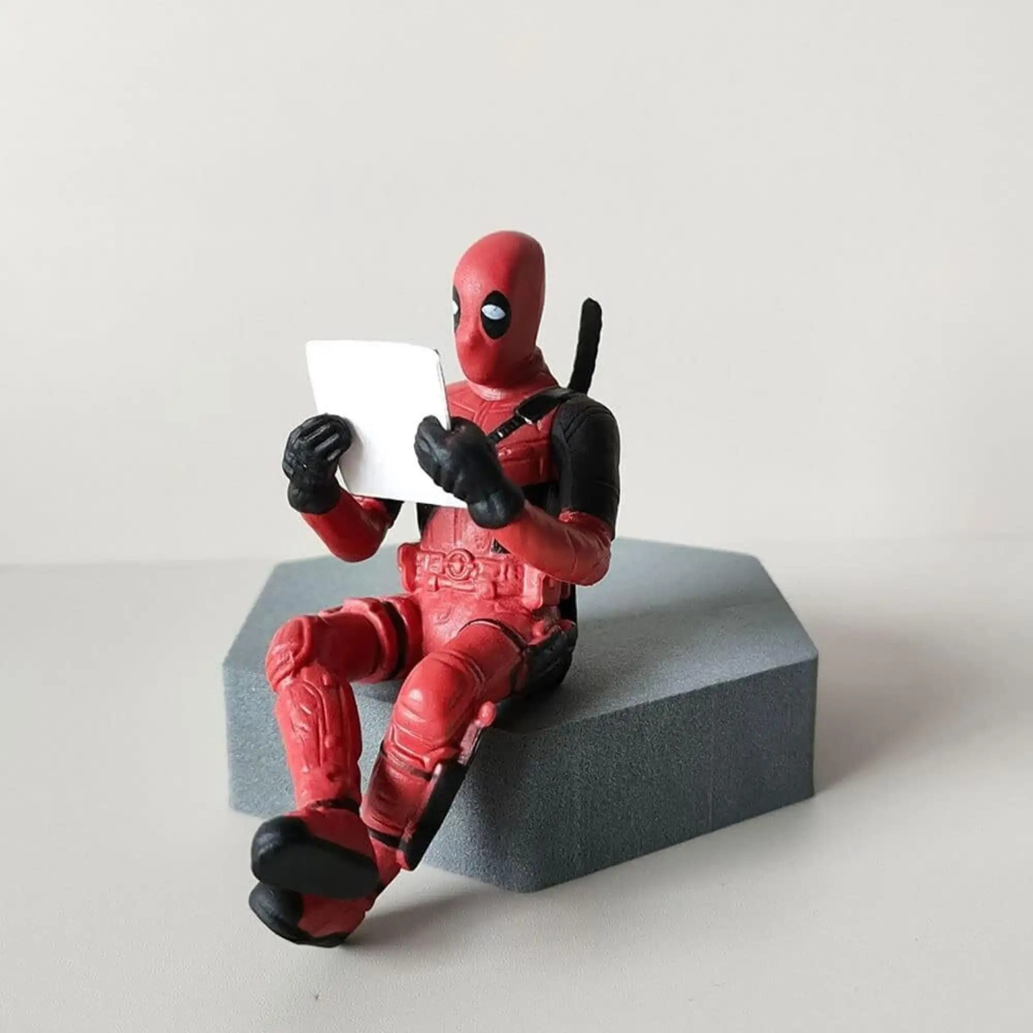 Image of SHIGOSHREE Deadpool Car Dashboard Figurines Set, Anime Action Figures for Car Desk Decor Decorative Showpiece - 9 cm