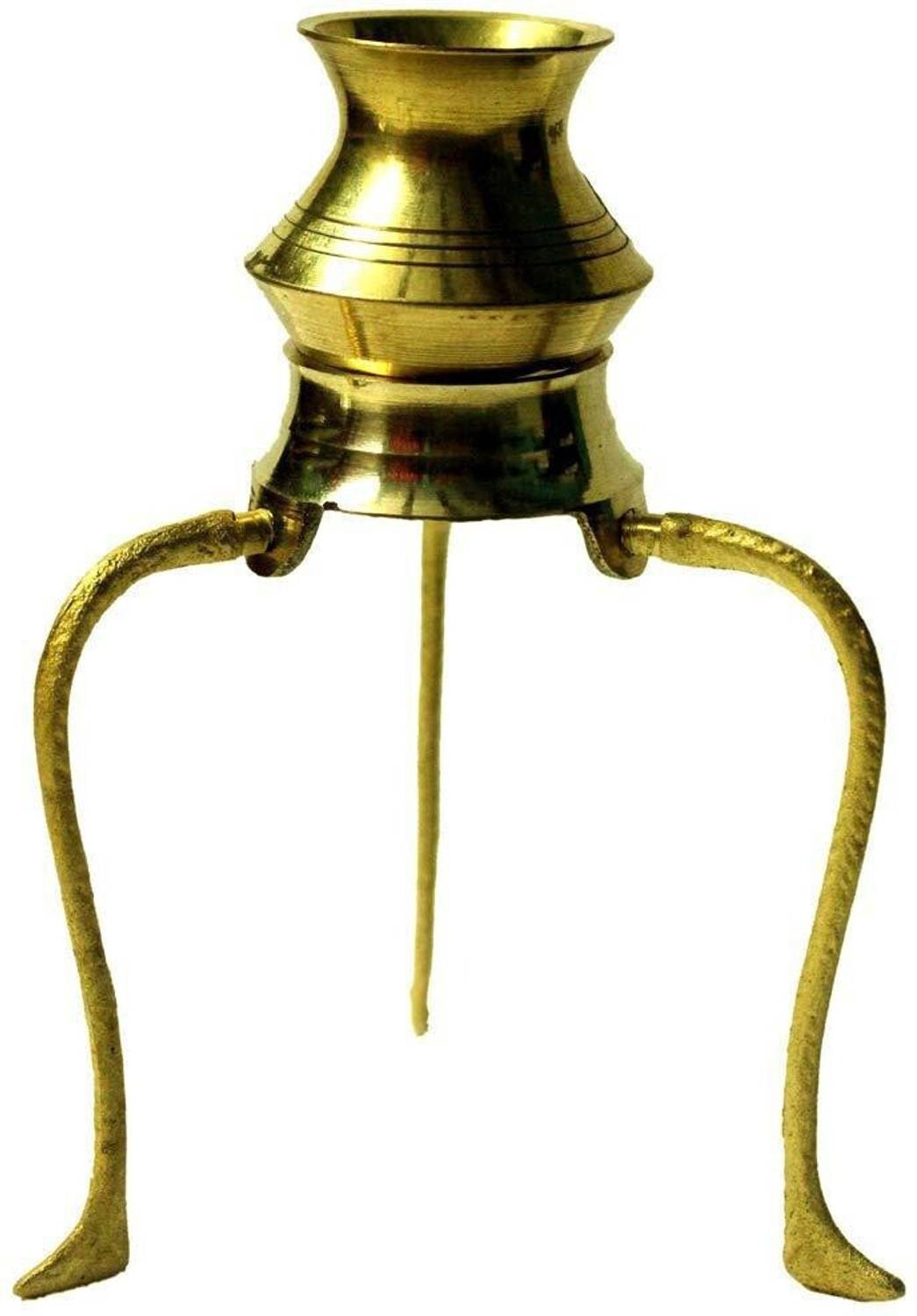 sanskaari Shivling Stand / shiva lingam stand / shivling kalash stand (1 piece, Gold ) Decorative Showpiece  -  13 cm