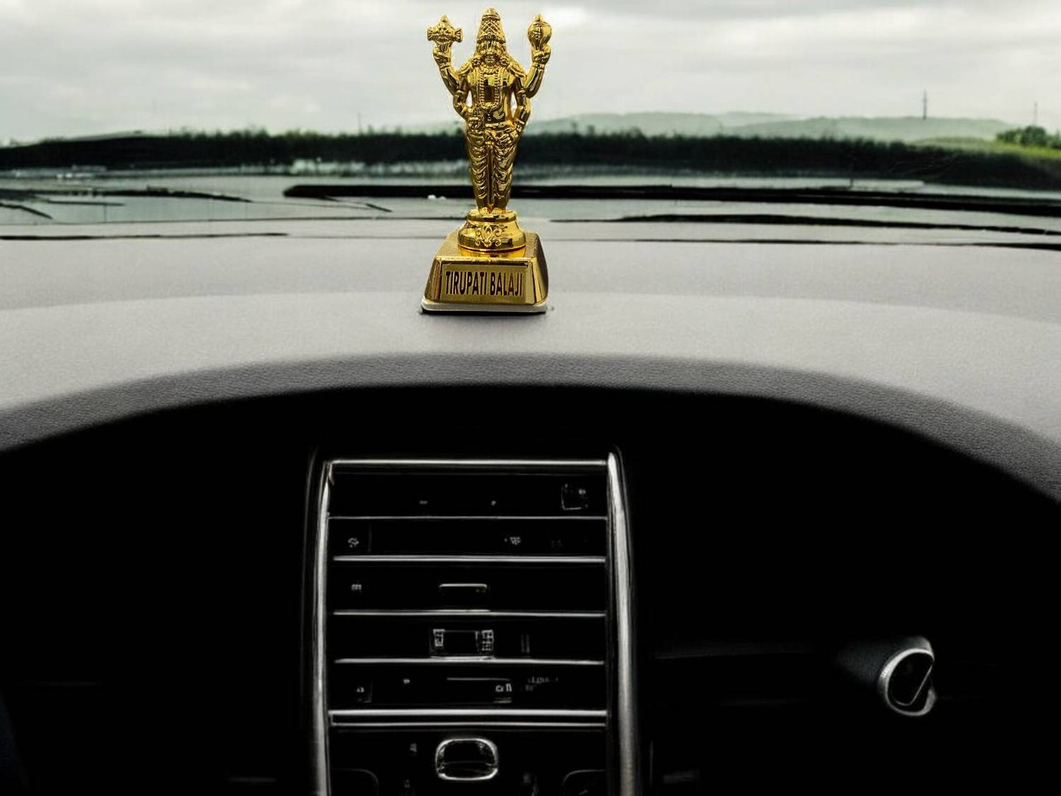 ASTRAMART God perumal / Balaji idol for car dashbaord Decorative Showpiece - 9 cm