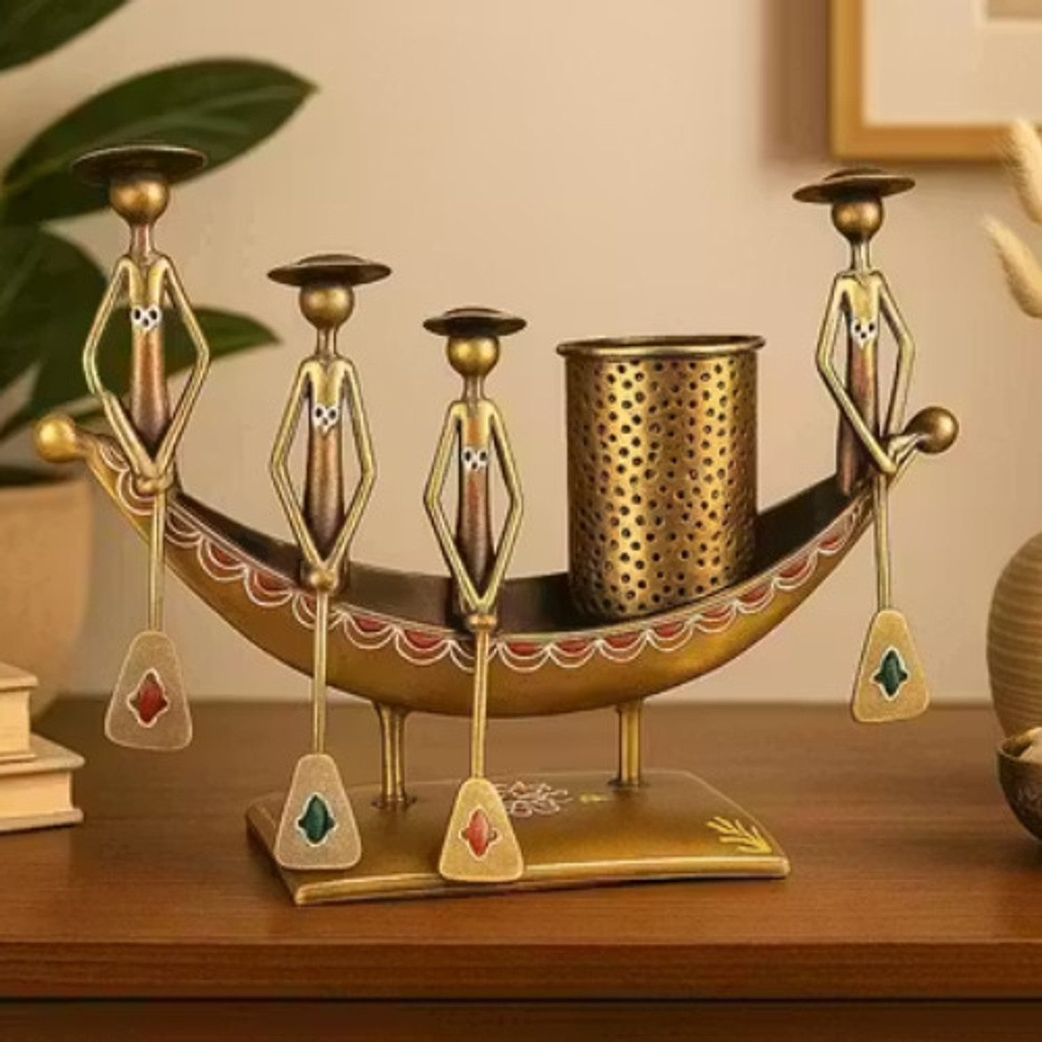 Image of Handicrafy pen stand Decorative Showpiece - 22 cm