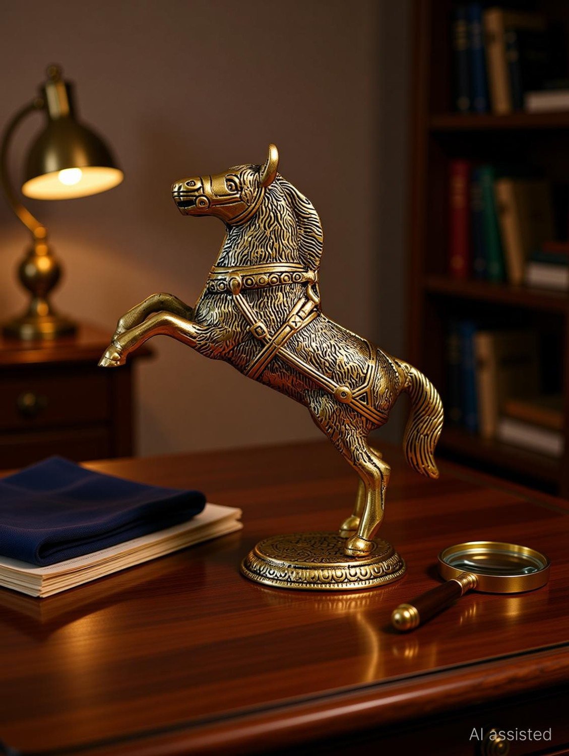 Image of Chhariya Crafts Horse Statue Decorative Showpiece - 21.5 cm
