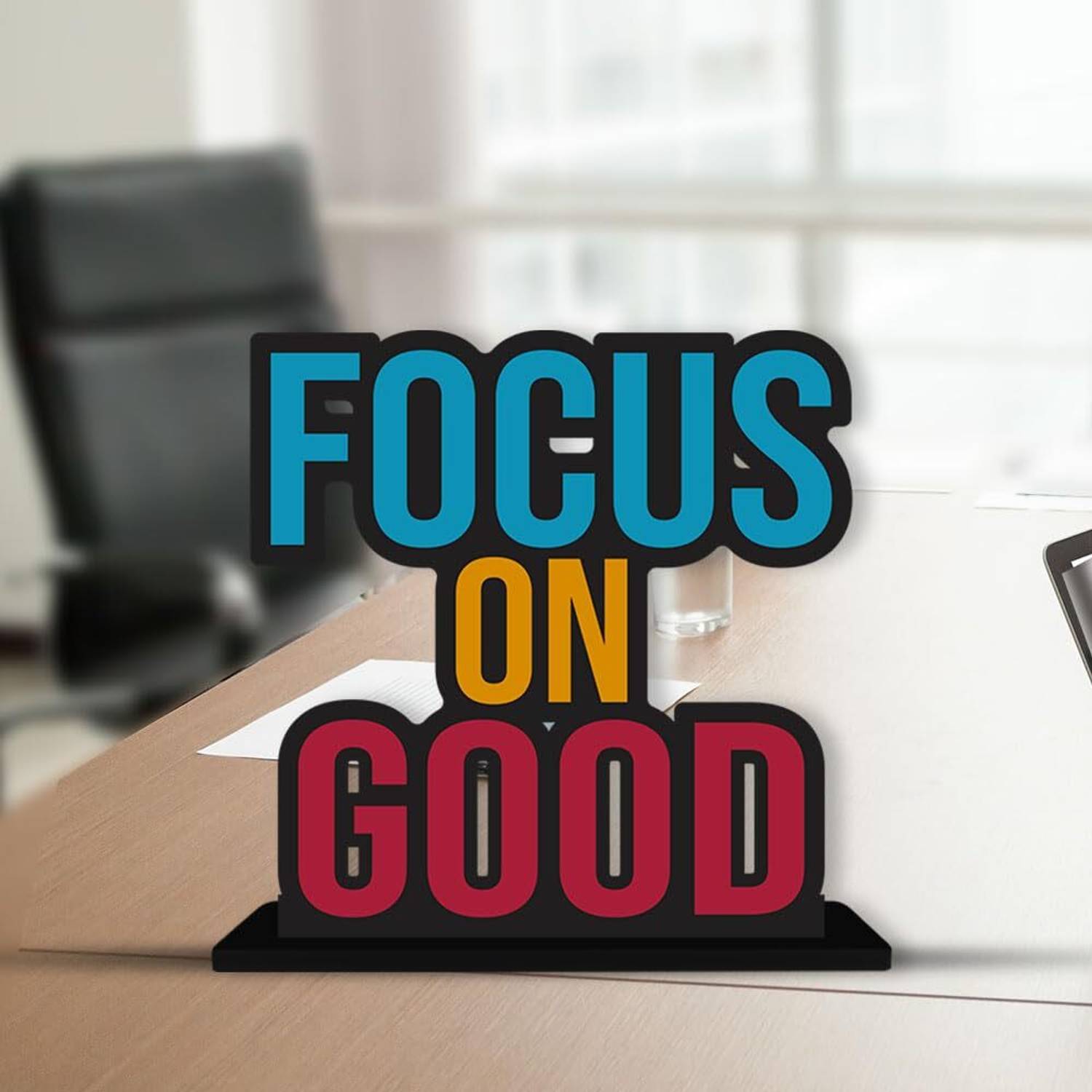 Brothers Creation Motivational Quotes Table Decoration for Office Desk Home Decor Item Decorative Showpiece - 18 cm