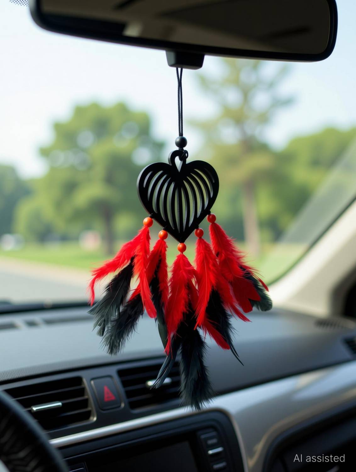 Artle Media Decorative and Designer Dream Catcher For Car Hanging | Decor Decorative Showpiece - 2 cm