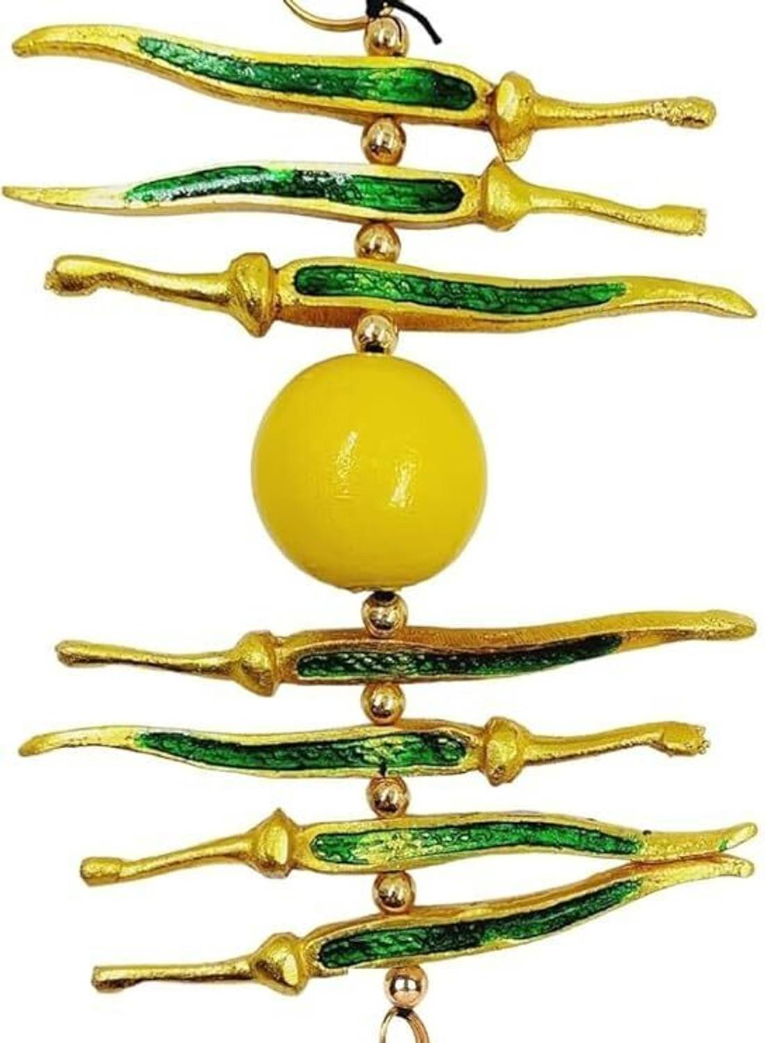Agromech Lemon/Nimbu Mirchi Door Hangings |Nazar Battu |Evil Eye Protection Home & Office Decorative Showpiece  -  23 cm