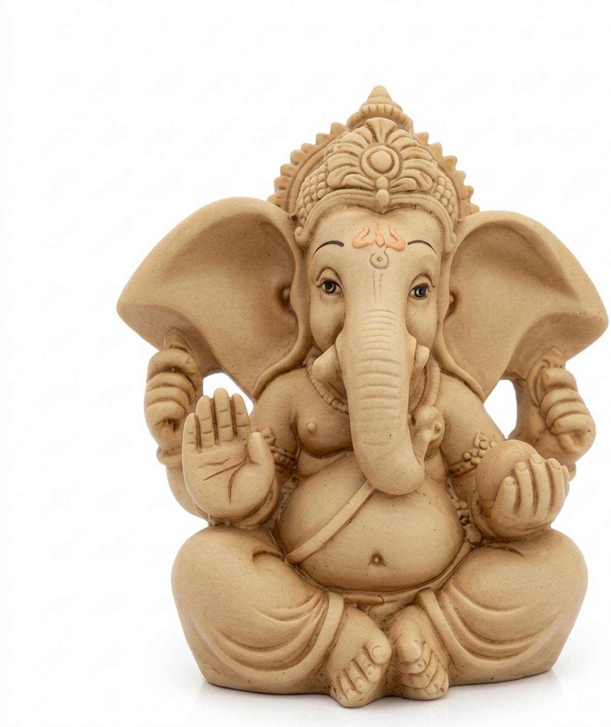 Murtiva decor Lord Ganesha Idol for Car Dashboard Showpiece for Home Decor Gift Items Decorative Showpiece - 12 cm