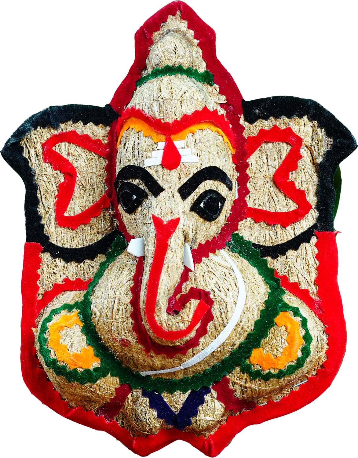 USIRA vetiver ganesh,8 Inches ganesh wall hanging,wall hanging for pooja room Decorative Showpiece  -  20 cm
