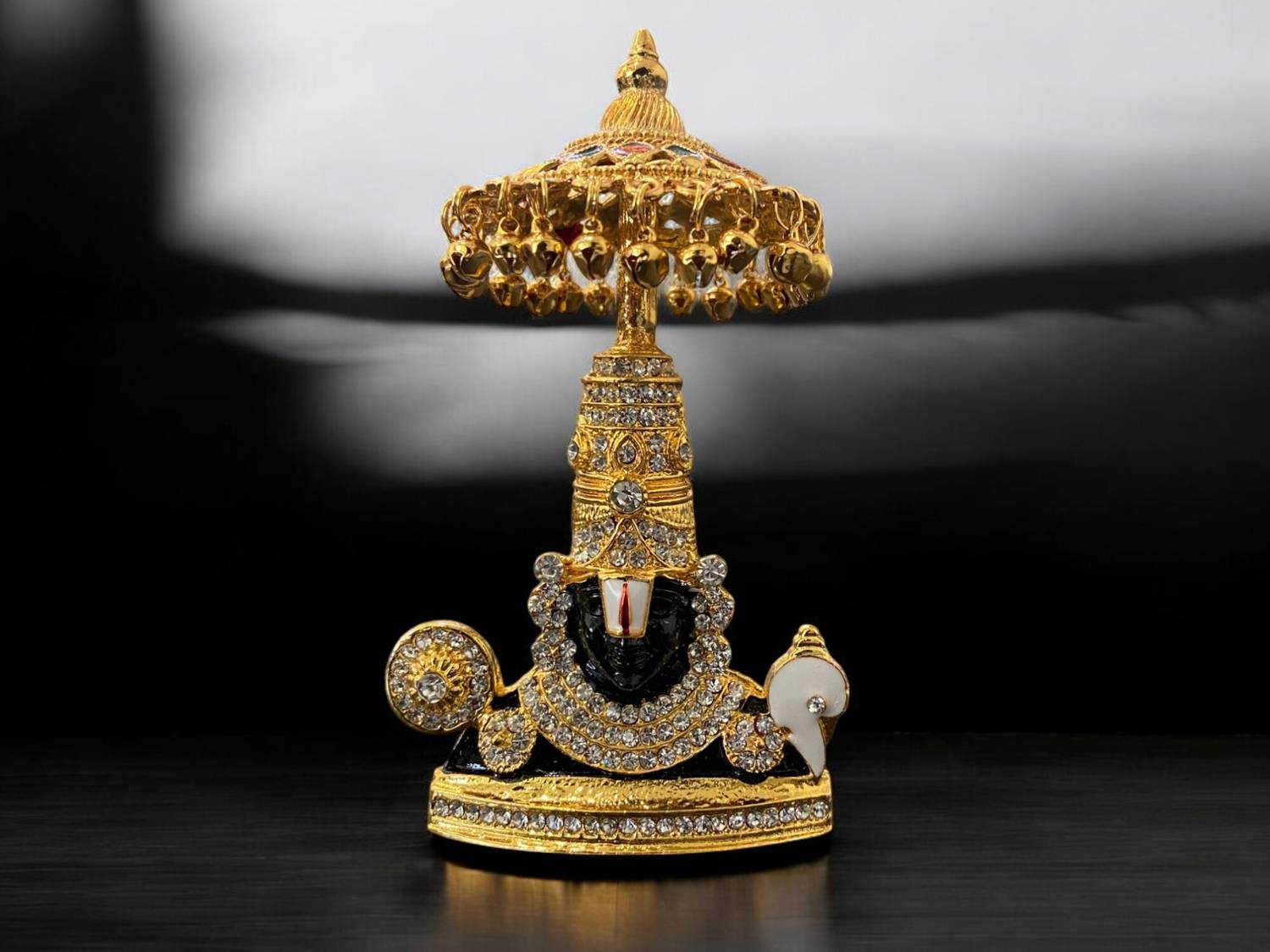 ASTRAMART God Balaji multistone with umbrella statue for car dashboard Decorative Showpiece - 11 cm