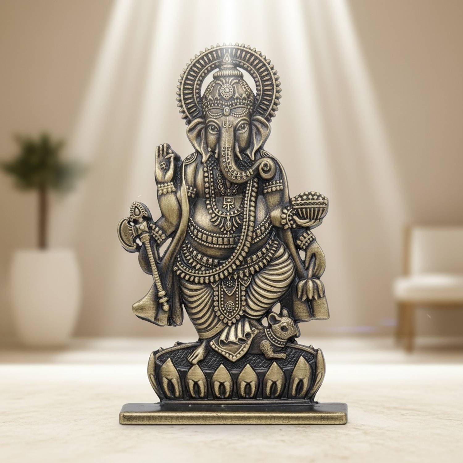 ringzinnie Divine God Idol | Car Dashboard Stand | Home Temple | Office Desk Gift Decorative Showpiece  -  10 cm