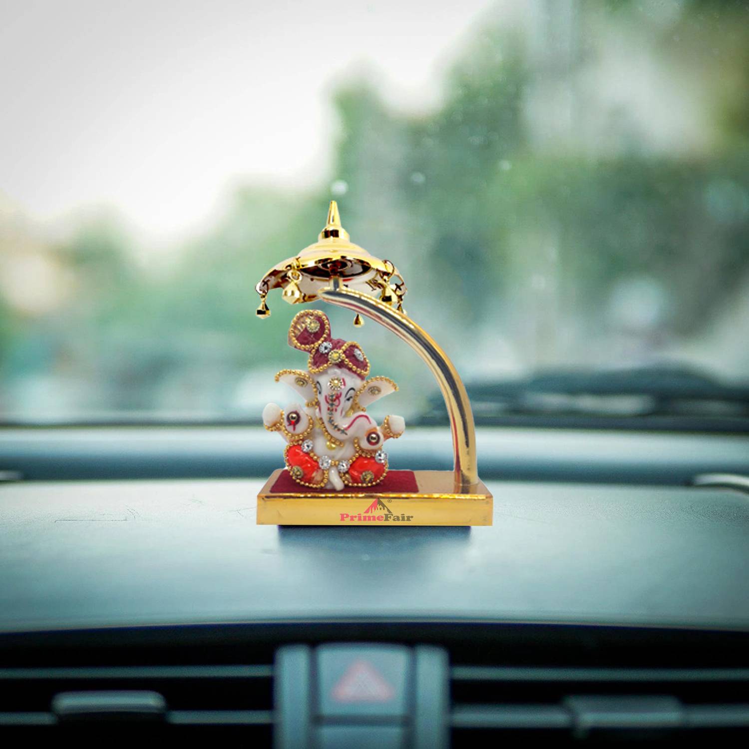 PRIMEFAIR Home Decoration Statue Murti God Idol Statue for Home, Office & Car Dashboard Decorative Showpiece - 12.2 cm