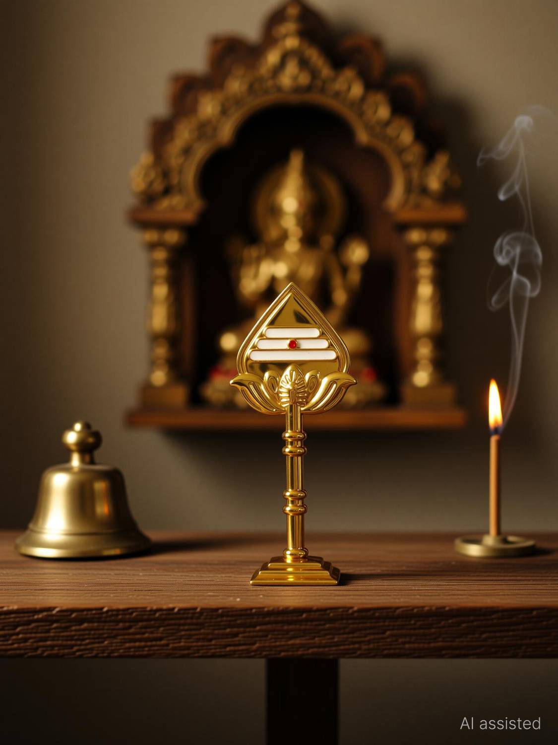 ASTRAMART MURUGAN METAL VEL IDOL FOR CAR DASHBOARD-SPIRITUAL IDOL Decorative Showpiece - 10 cm