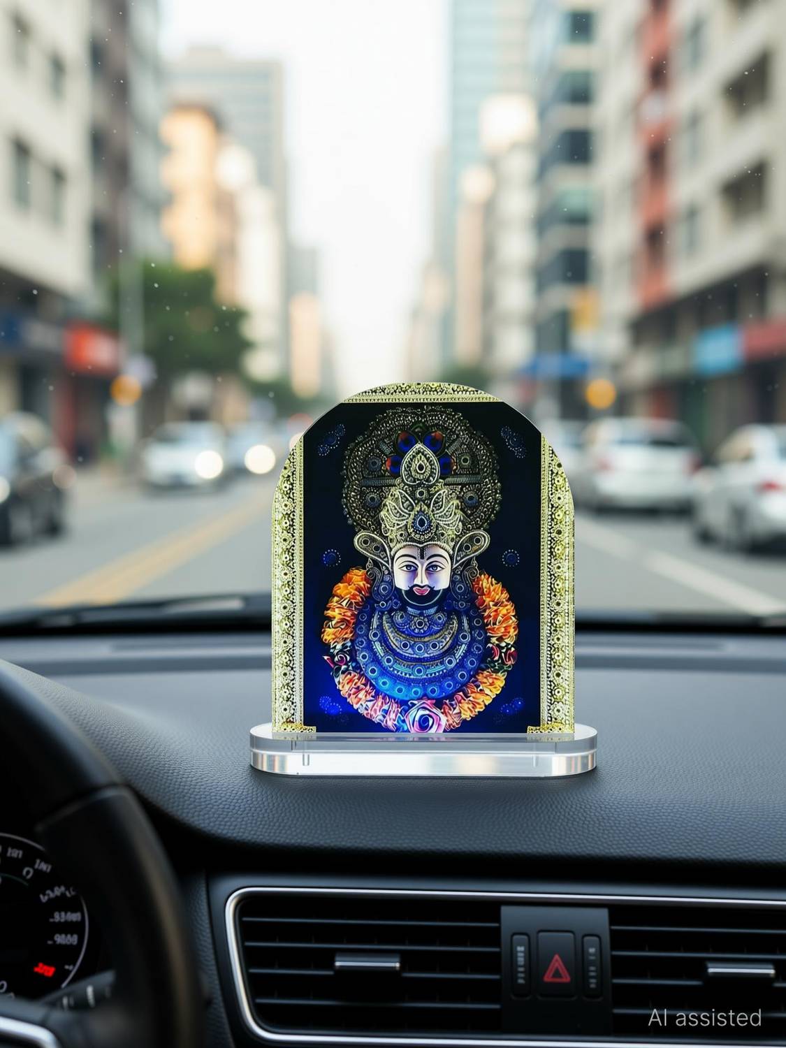 ar creative Khatu Shyam Ji Car Dashboard Idol, God Statue For Car, Home, Office Decorative Showpiece  -  7.62 cm