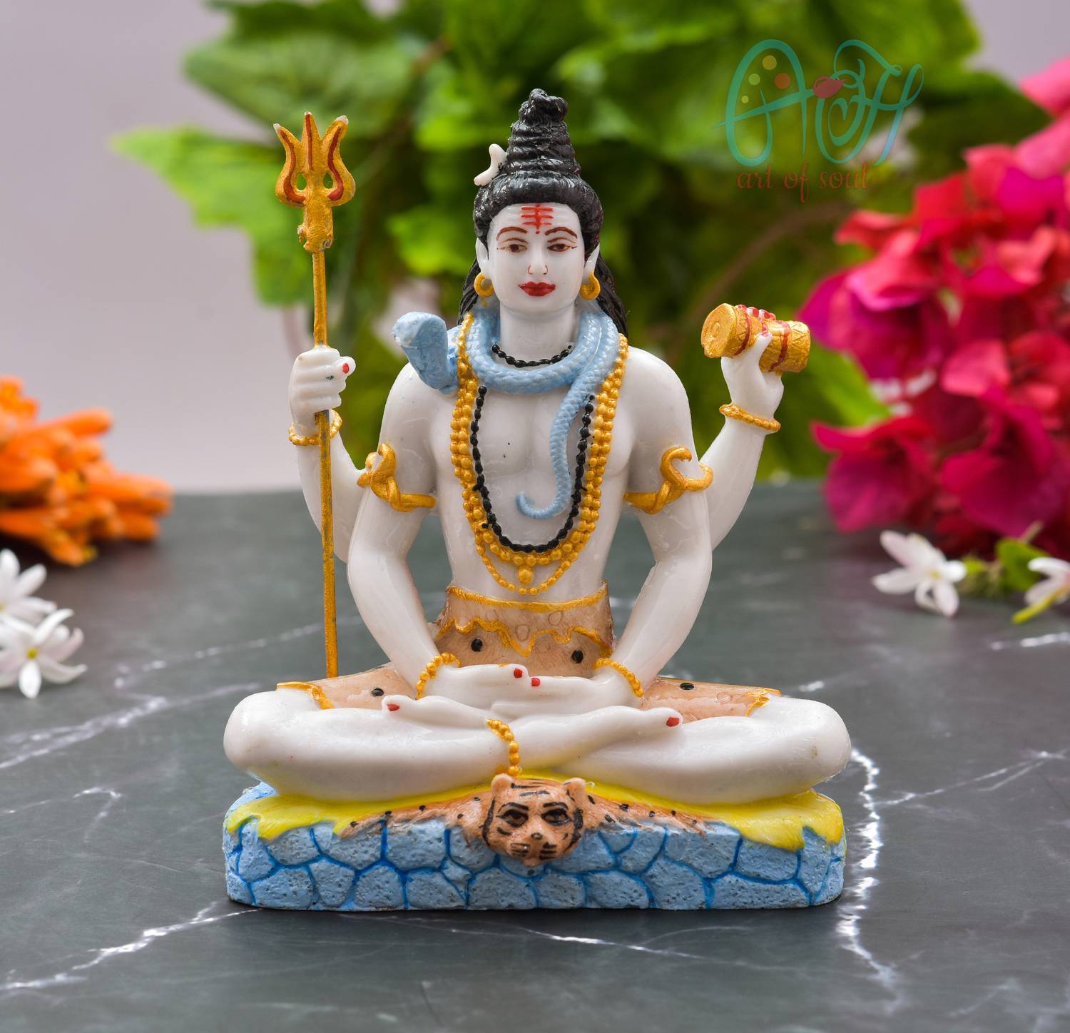 Archna Handicraft Shiv ji Murti Lord Shiva Statue (Size :: 6x4.5 