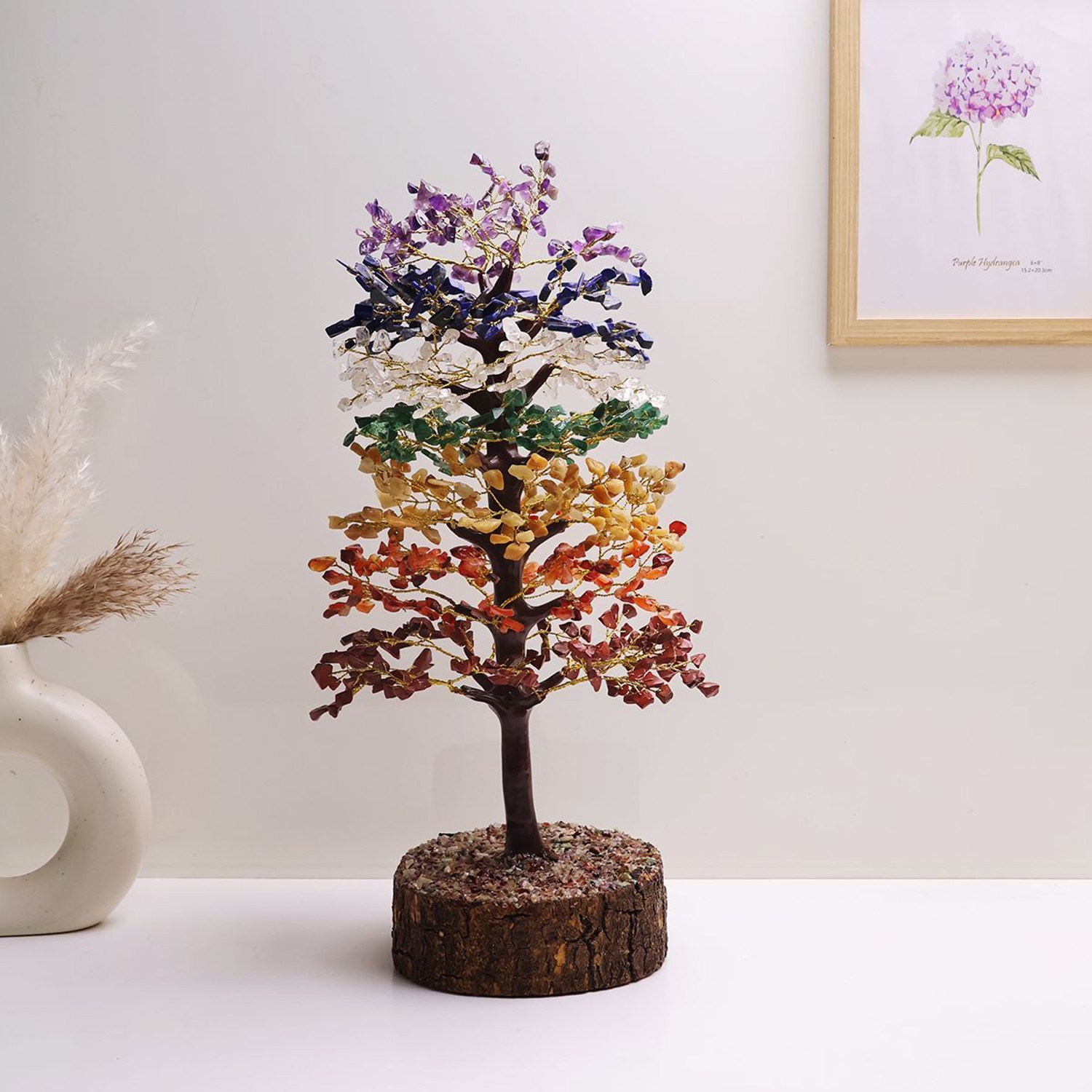 Image of Shubhanjali 7 Chakra 1000B Mseal Tree For Elegant Home Decor | Spiritual & Vastu Showpiece Decorative Showpiece - 40 cm