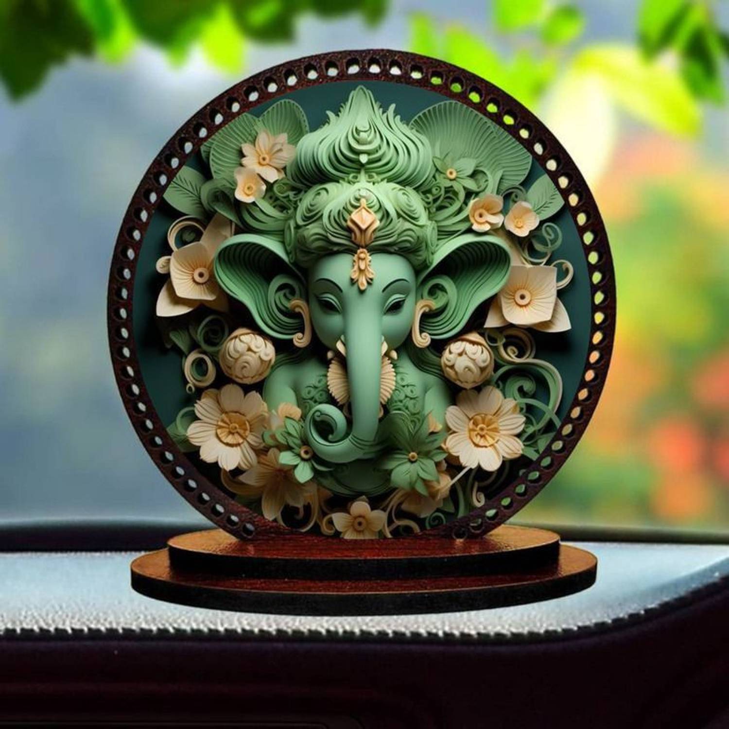 Color Splash Lord GANESH ji Idol for car Dashboard & Home Decorative Showpiece - 7.62 cm