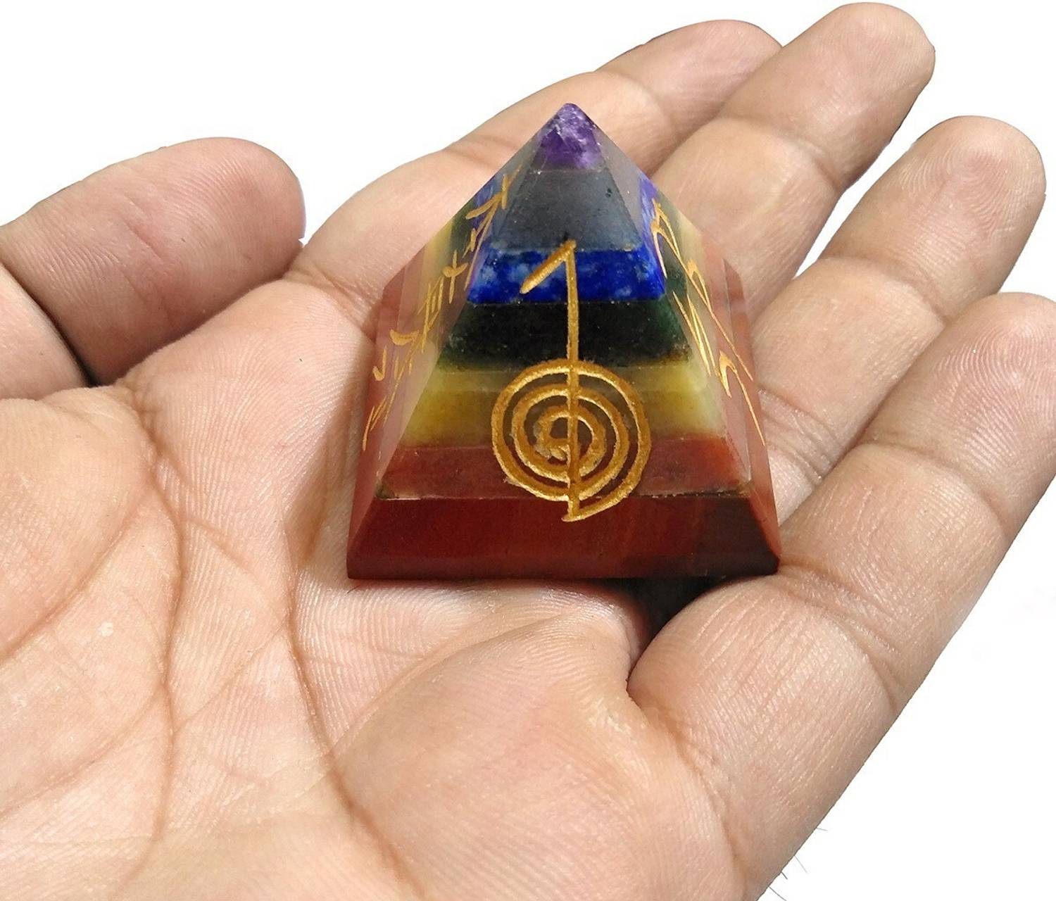 Gomti Chakra Orgone Pyramid - Premium Crystal Orgone Pyramid - Amazing Gomti Chakra Orgone Pyramid - Premium Crystal Orgone Pyramid - Amazing
