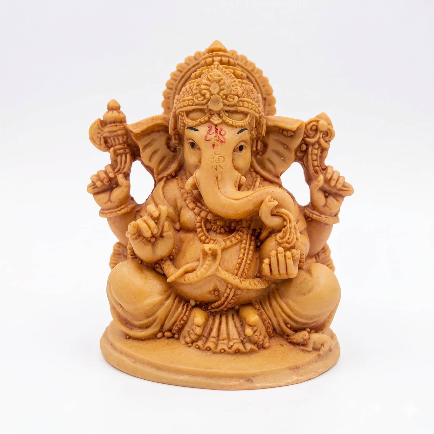 IDOLCRAFT Ganpati Bappa Idol for Car Dashboard & Home Decor, Ganesh Ji Murti Gift Decorative Showpiece - 12 cm