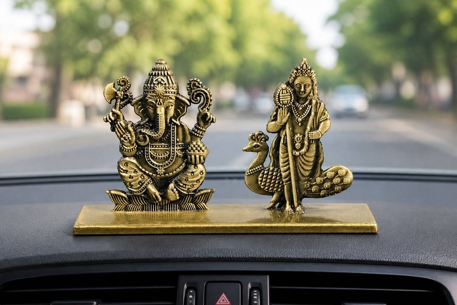 Agarwalproduct Car Dashboard Stand Non Skid Base Car Interior Accessory Decorative Showpiece - 10 cm