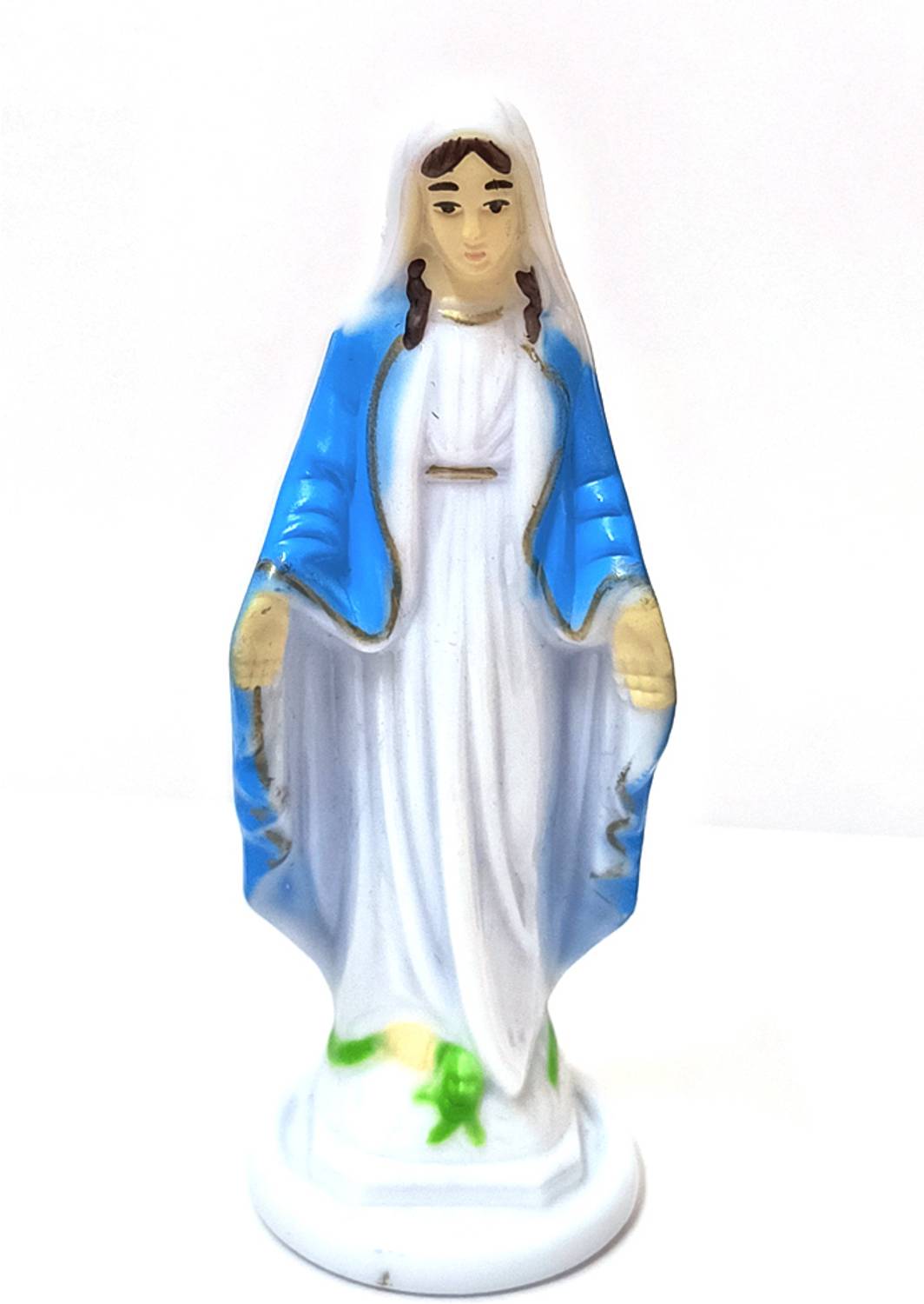 ATMDU Blessings Immaculate Mary Statue with Magnet Base Decorative Showpiece  -  10.2 cm