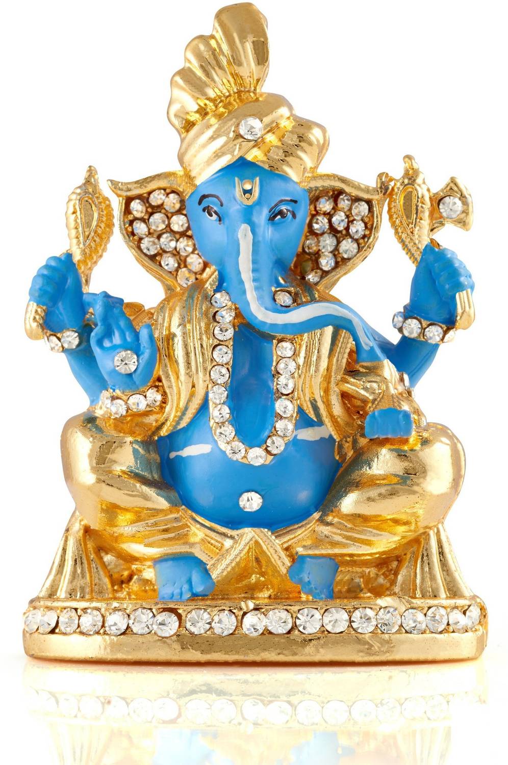 Kulin God Ganesh | Ganpati | Lord Ganesha Idol | Statue For Car Dashboard | Home Decor | Gifting Decorative Showpiece - 4.5 cm