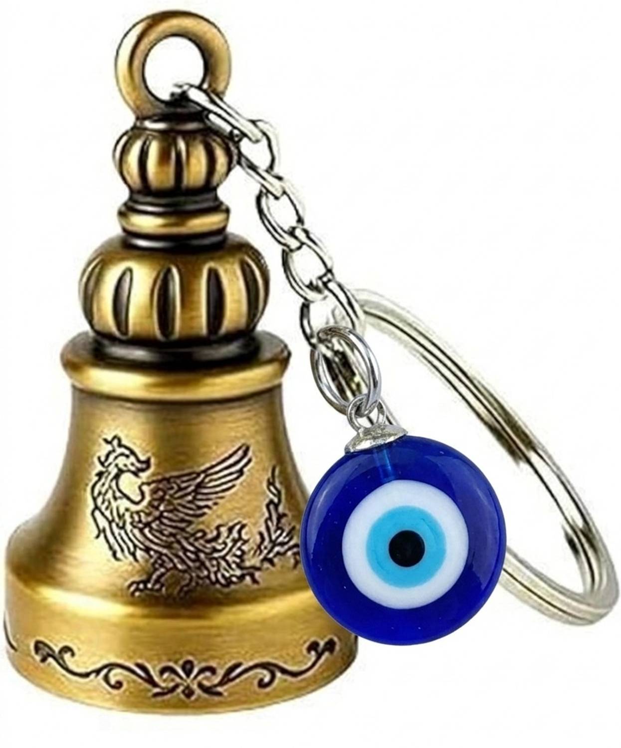 StyleHub Evil Eye Guardian Bell Keychain 5 cm - Image 1