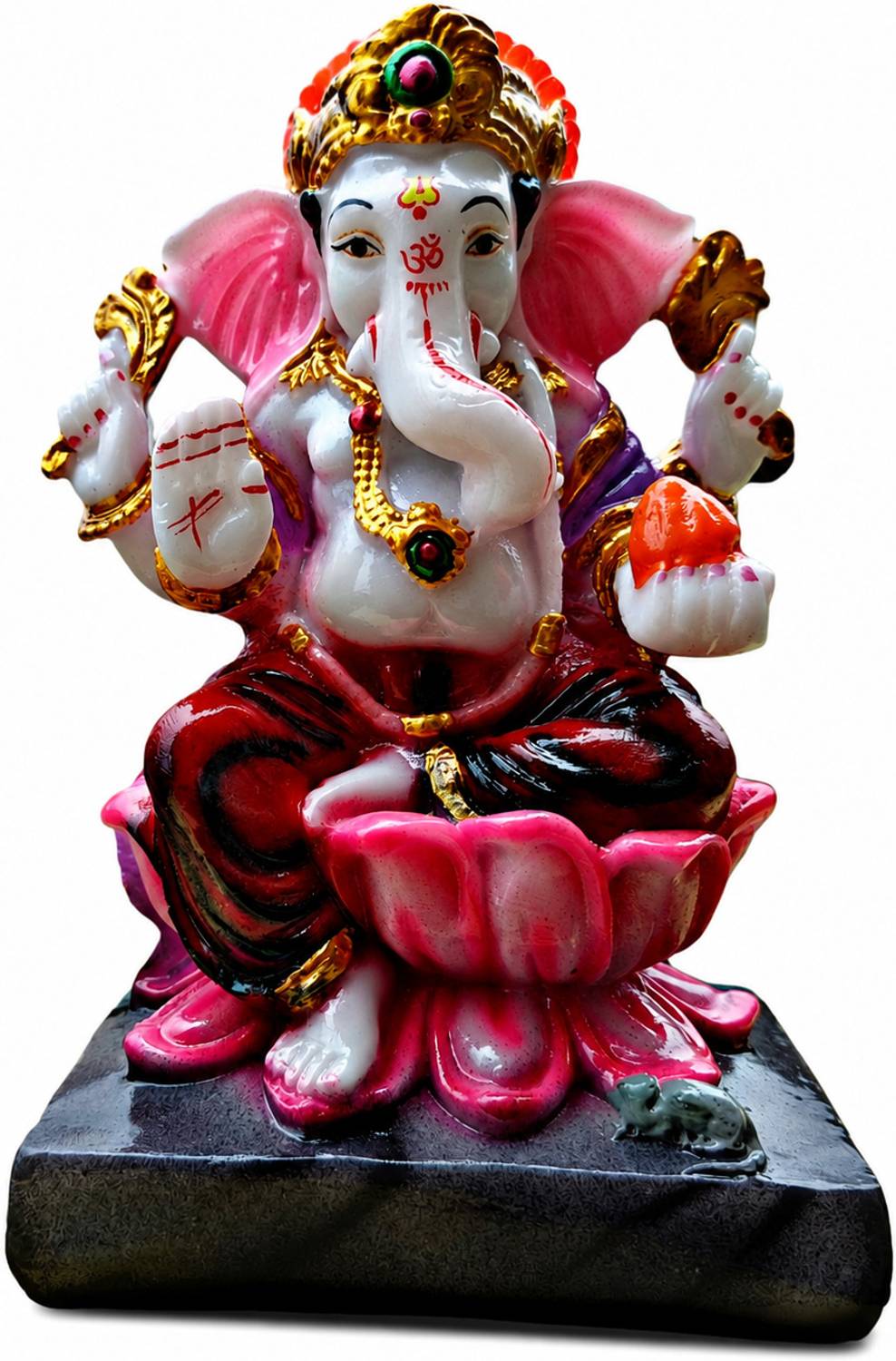 MSAA STORES Royal Divine Ganesha Idol 18 cm Decorative Showpiece - 18 cm