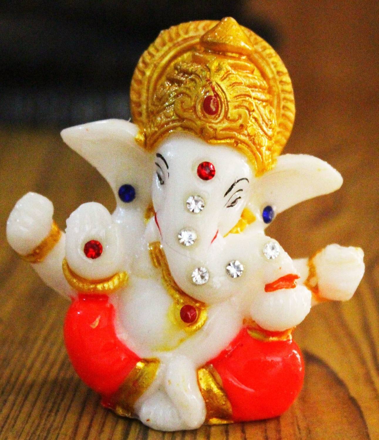 Shv Divine Magnet Ganesha Ganesha Idol for Home Temple and Office Decor Decorative Showpiece - 5.89 cm