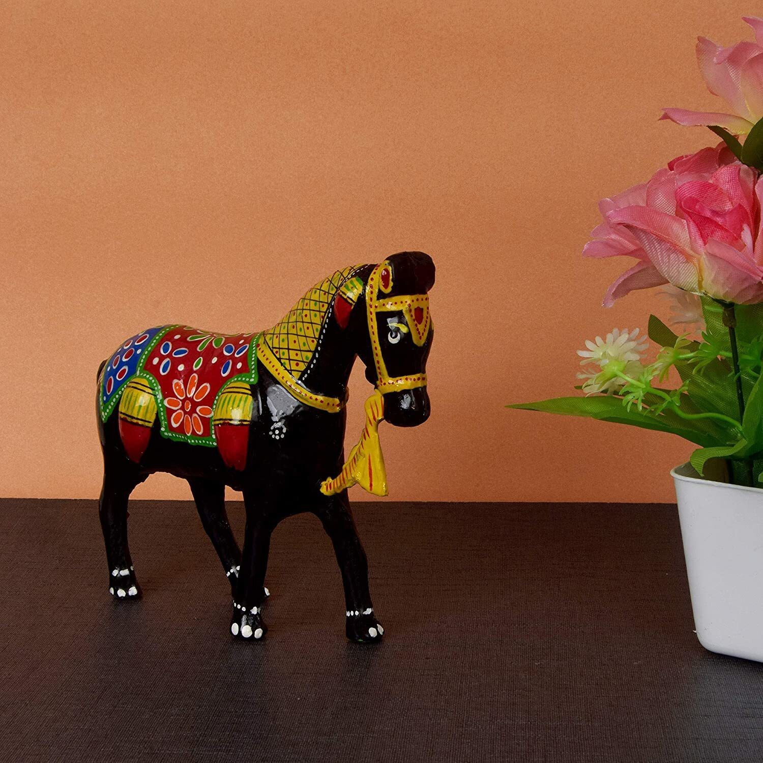 Image of DreamKraft Arctician Handcrafted Horse Decorative Showpiece - 18.28 cm