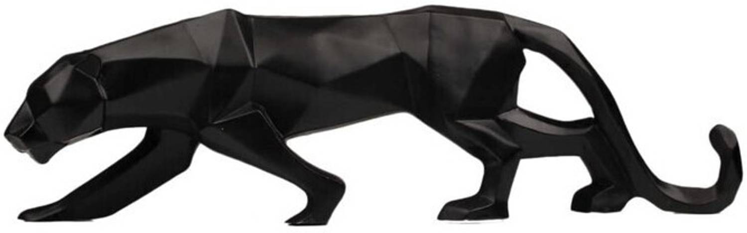 Artrivia Leopard Decorative Idol, Wild Animal Jaguar Statue, Black, 4 Inches, 1 Piece Decorative Showpiece  -  10 cm