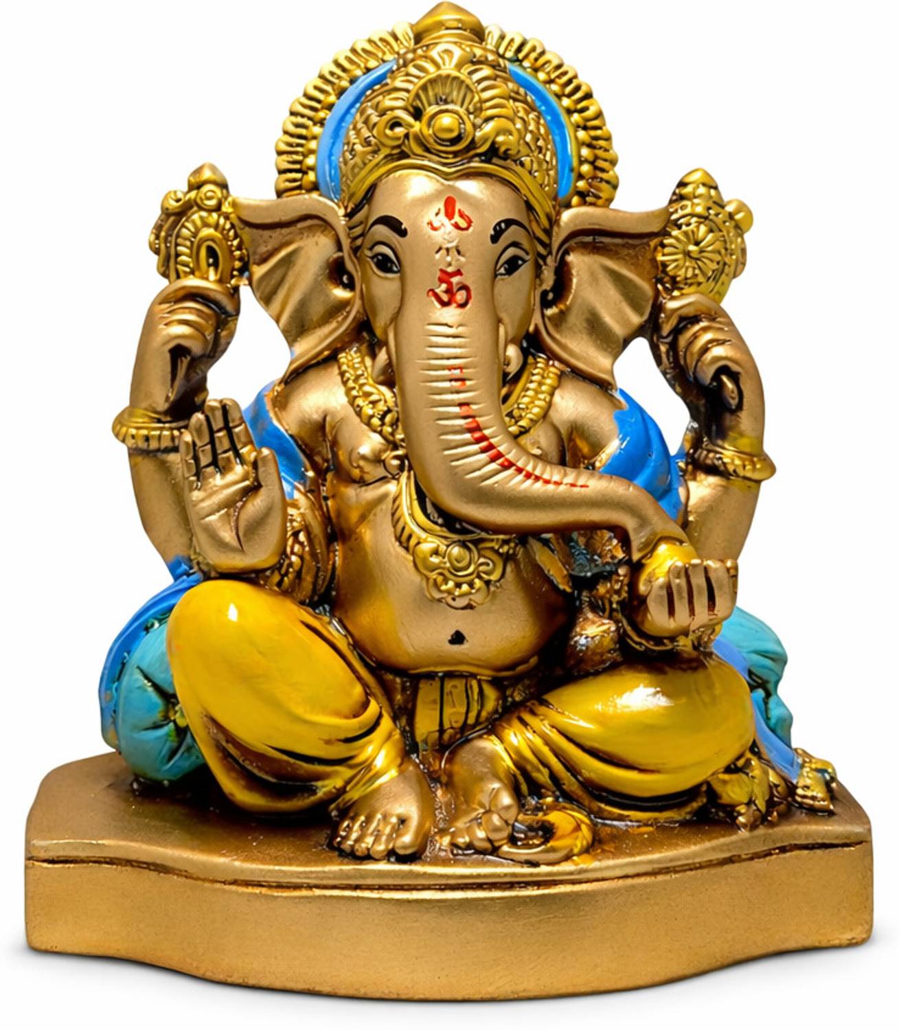 DIYAAN ENT Ganesh ji Idol for Home Decor Ganpati Statue for Car Dashboard and Pooja Decorative Showpiece - 10.8 cm