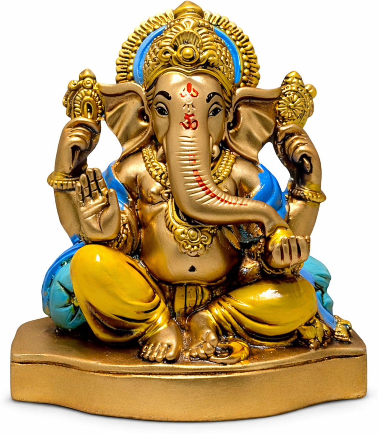 Image of DIYAAN ENT Ganesh ji Idol for Home Decor Ganpati Statue for Car Dashboard and Pooja Decorative Showpiece - 10.8 cm