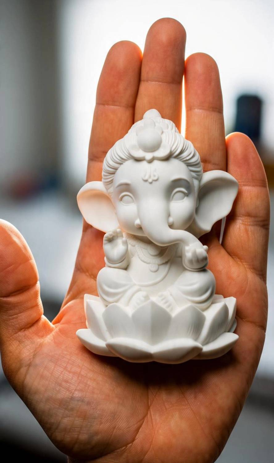 ABC DIY GANESHA PAINTING KIT Decorative Showpiece - 10 cm