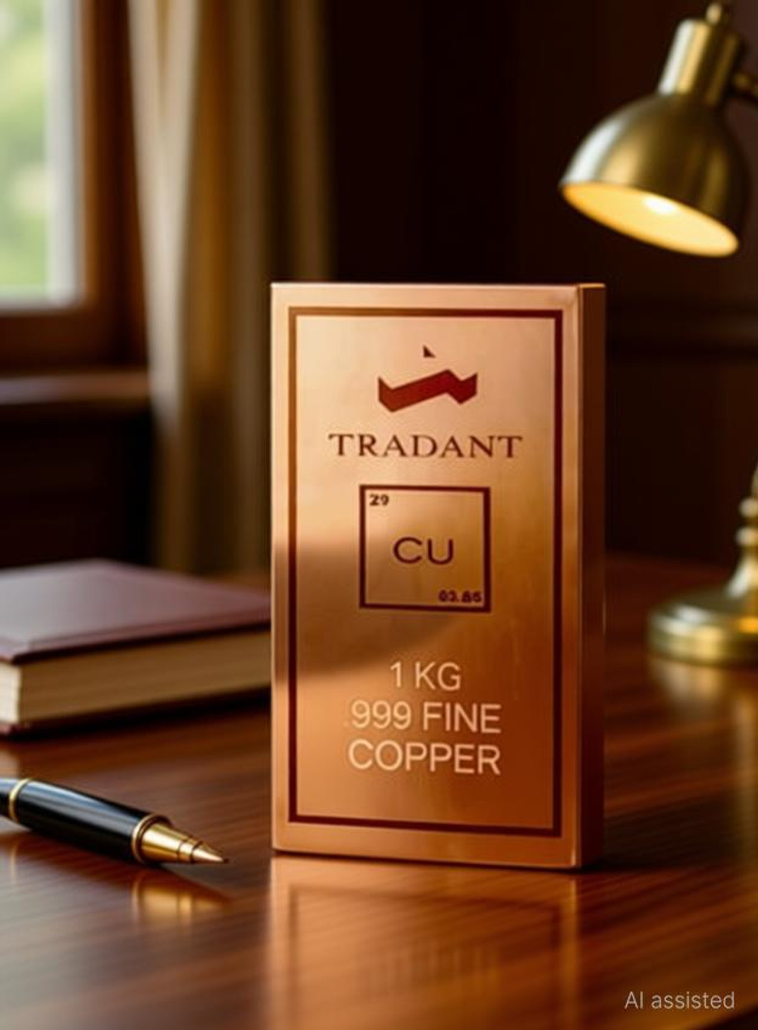 Image of Tradant Copperbar Decorative Showpiece - 12.6 cm