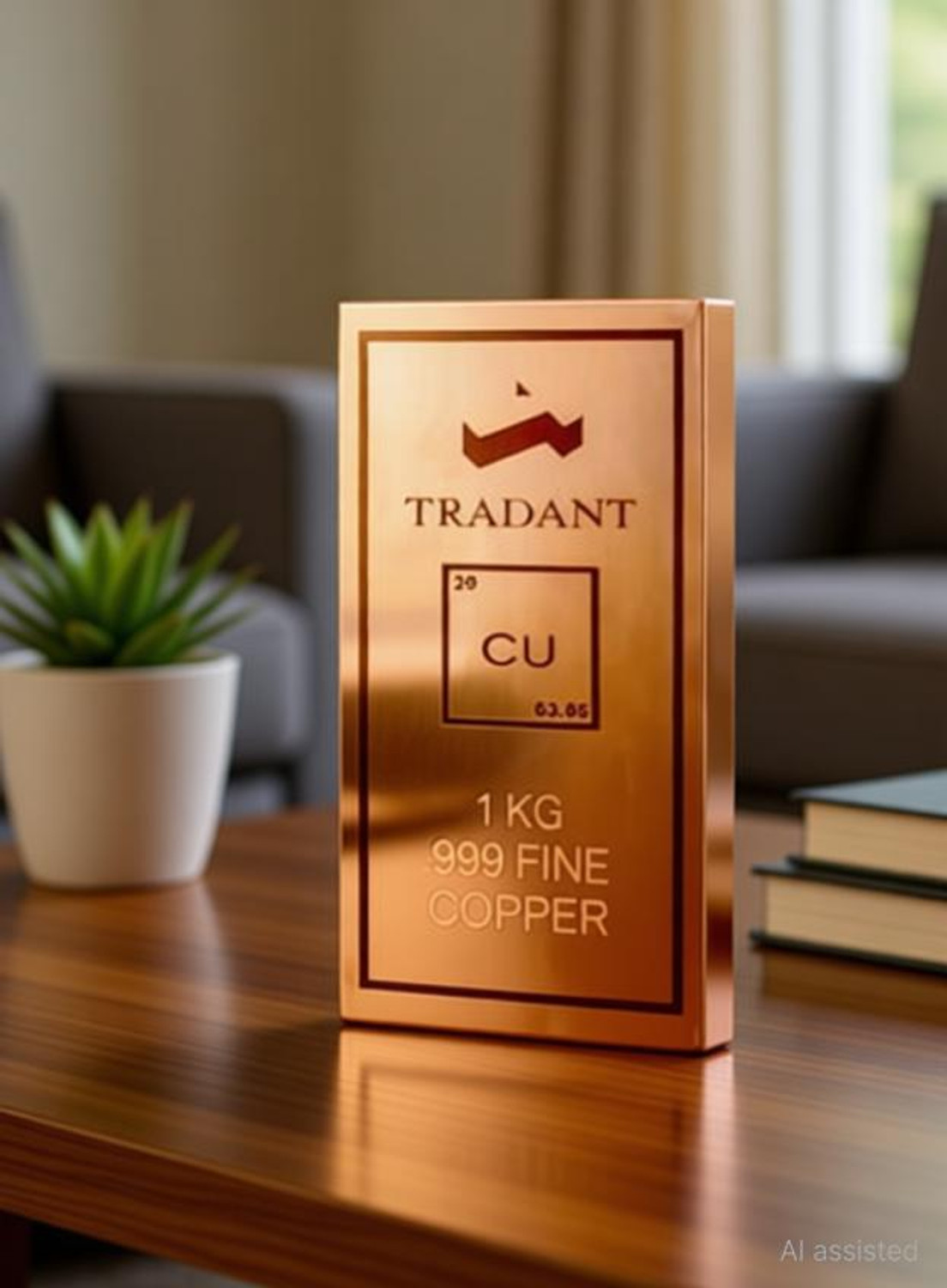 Image of Tradant Copperbar Decorative Showpiece - 12.6 cm