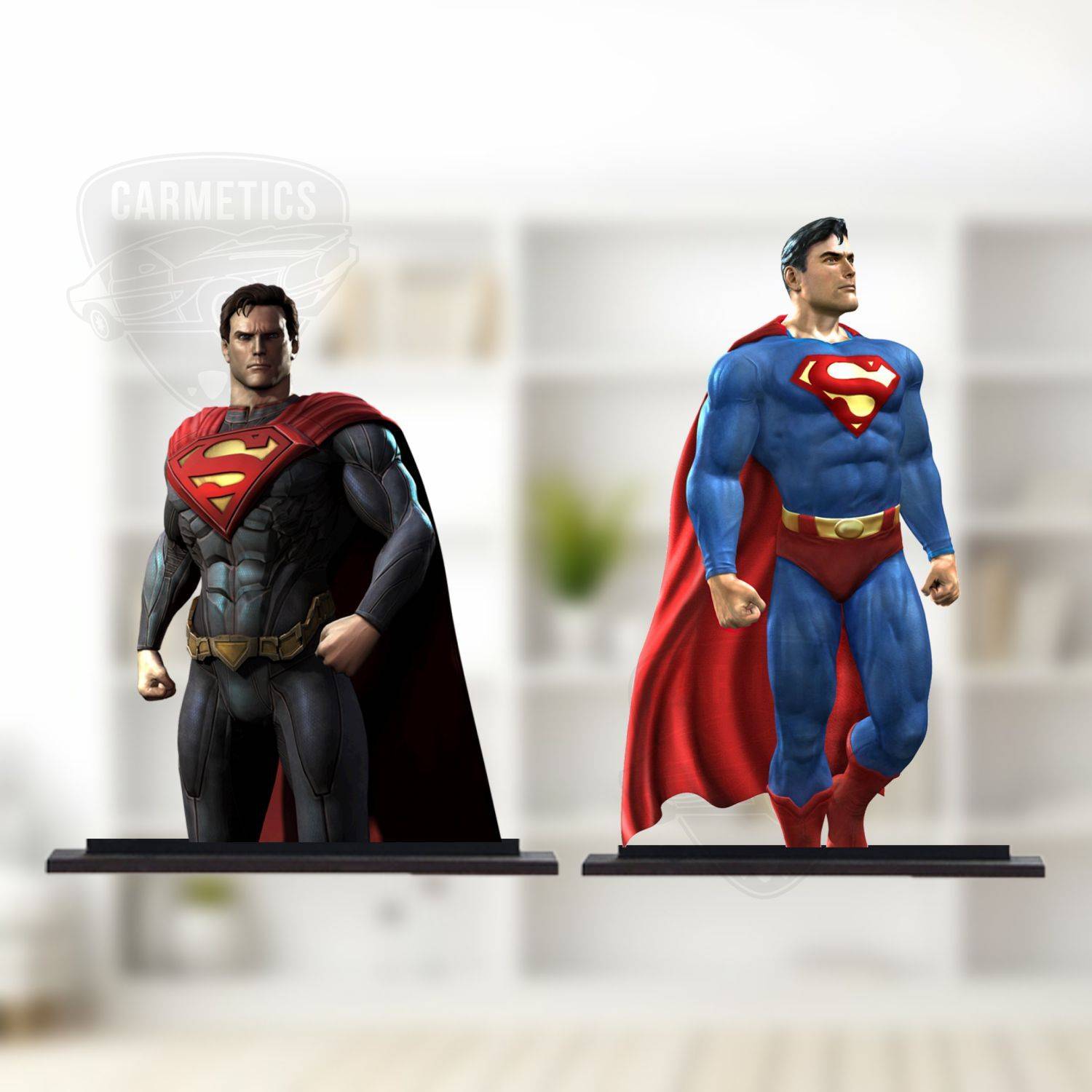 3DHUB Super Man 3D Photo cut Decorative Showpiece - 10 cm