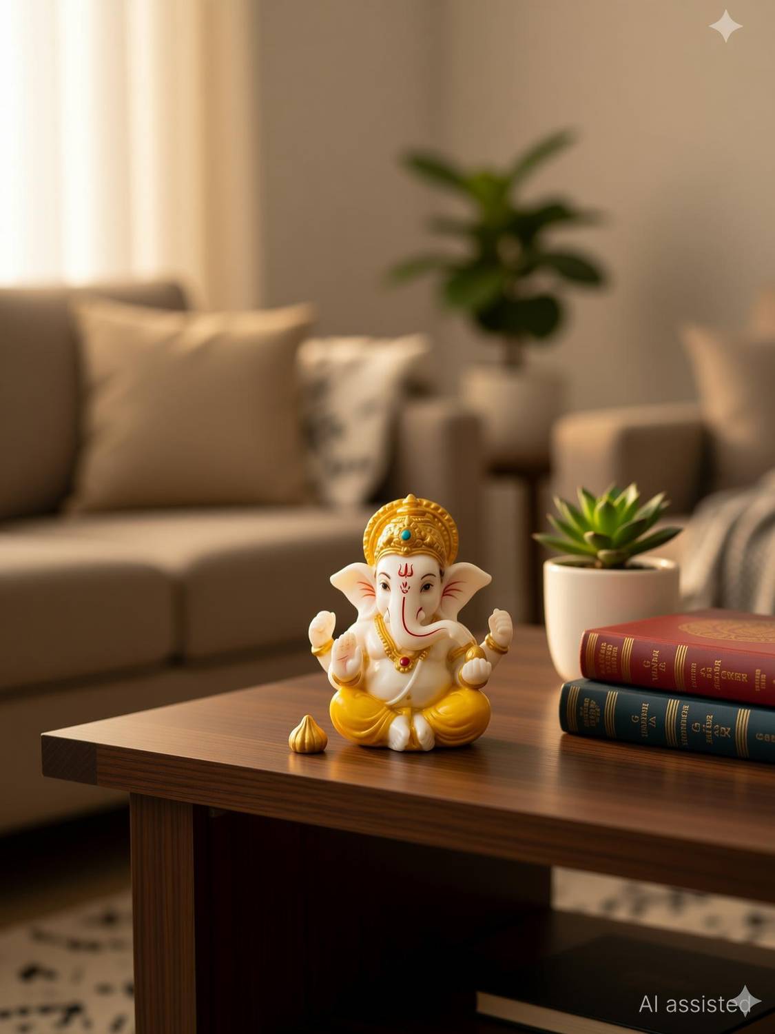 WearCraftJPR Ganesh Lord Ganesh ji Decorative Showpiece - 7 cm