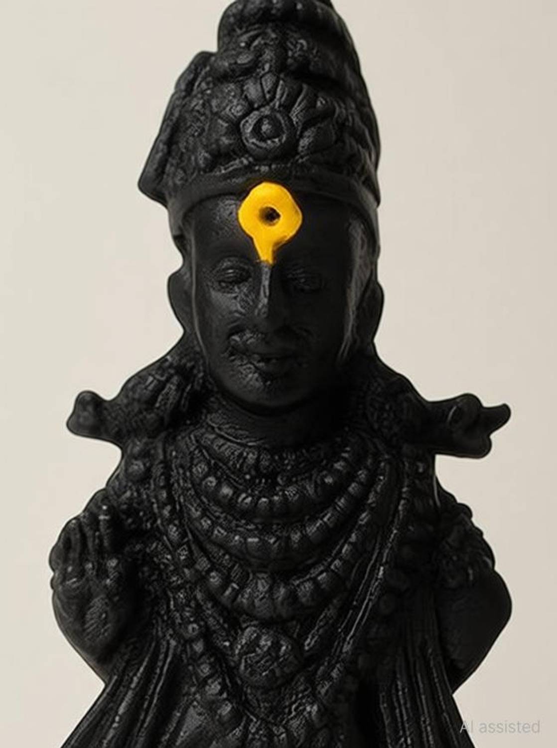 Averiq Gifts Vitthal Rukmini Idol for home | car dashboard vitthal rukmini murti Decorative Showpiece  -  8 cm