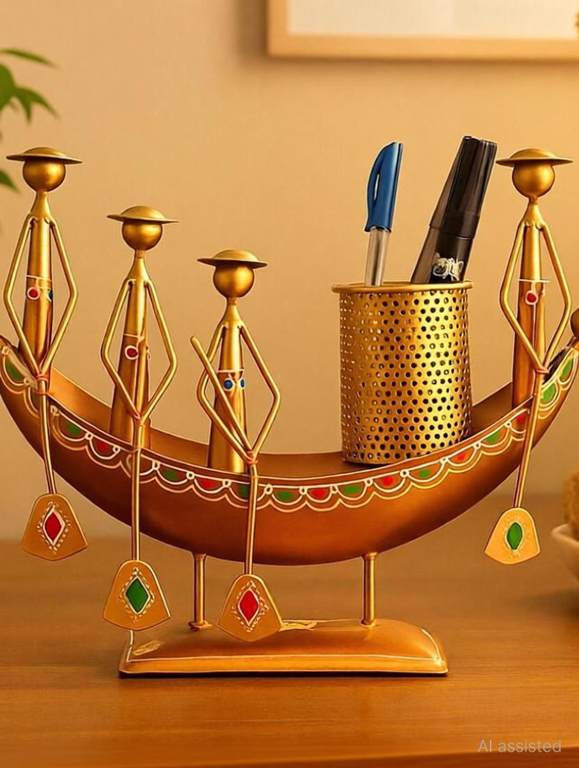 Image of Handicrafy pen stand Decorative Showpiece - 22 cm
